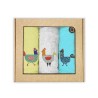 Paños de Cocina Gallinas Algodón 50x50 Pack 3