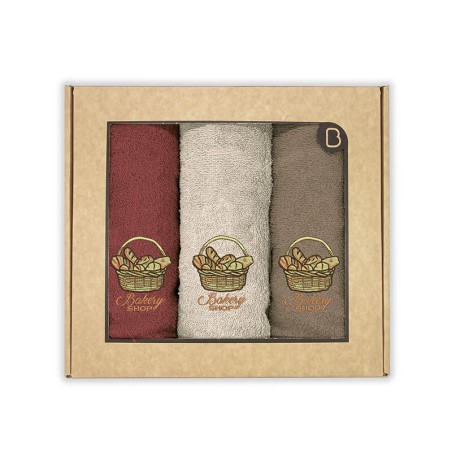Paños de Cocina Pan Algodón 50x50 Pack 3