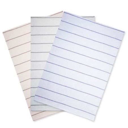 Paños de Cocina Jacquard Sarga Lisboa Algodón 50x50 Pack 3