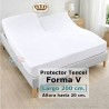Protector Colchón Tencel Pantalón Forma V Cama Articulada Gemelar Largo 200 y altura 20 cm Impermeable Transpirable Royal