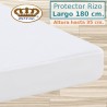 Protector Colchón Forma V Pantalón Cama Articulada Rizo Algodón Impermeable transpirable Largo 180 cm Alto hasta 35 cm