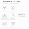 Características Protector Forma V Pantalón Gemelar Colchón Rizo Algodón Impermeable transpirable Largo 190 cm Alto hasta 15 cm