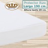 Protector Colchón Forma V Pantalón Cama Articulada Rizo Algodón Impermeable transpirable Largo 190 cm Alto hasta 20 cm
