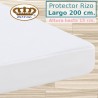 Protector Colchón Forma V Pantalón Cama Articulada Rizo Algodón Impermeable transpirable Largo 200 cm Alto hasta 15 cm