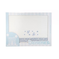 Sábana de bebé de Denenes Ardillas Azul