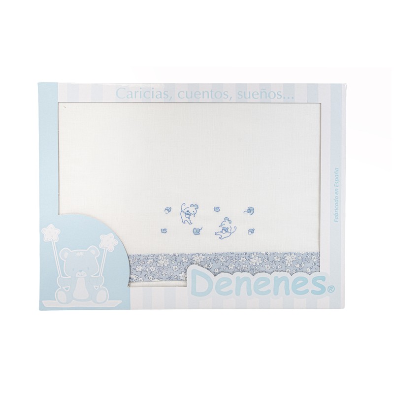Sábana de bebé de Denenes Ardillas Azul