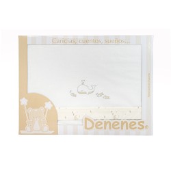 Sábana de bebé de Denenes Ballena Beig