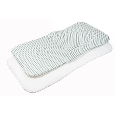 Colchoneta Ligera Silla de Paseo Vichy Verde
