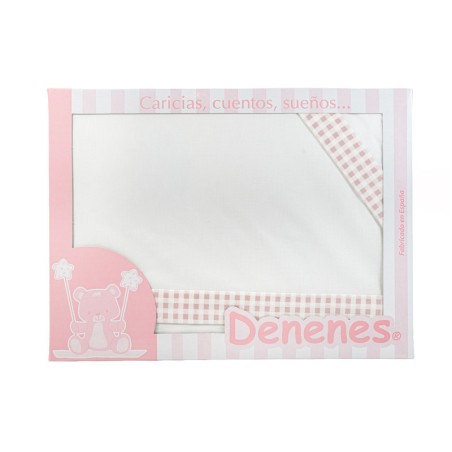 Juego de Sábanas Bebé Vichy Maquillaje 100% Algodón Denenes