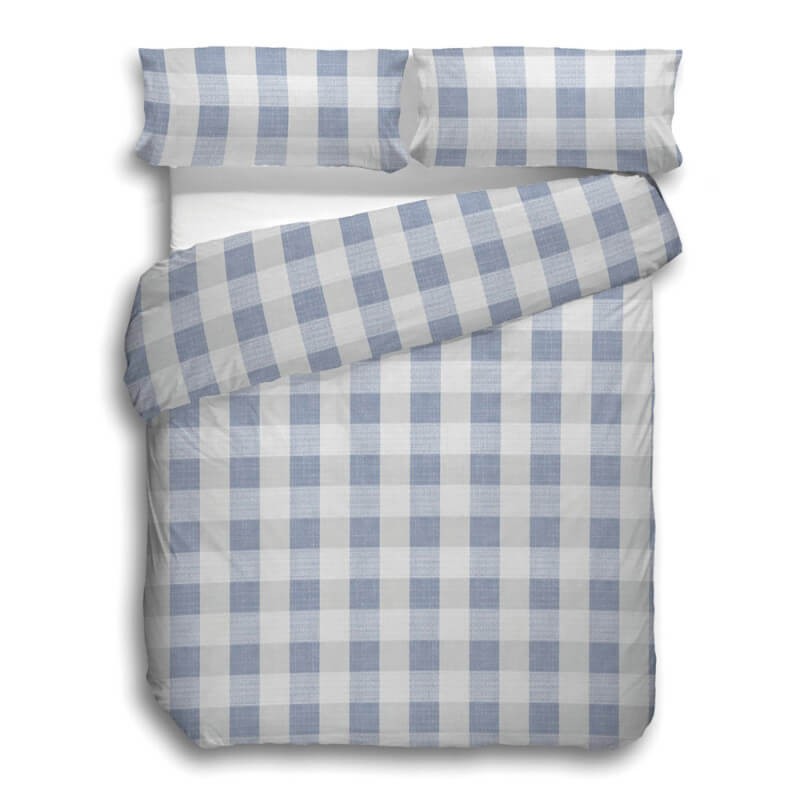 Funda Nórdica Reversible Hontal Azul Stilia