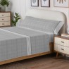 Juego de Sábanas 100% Algodón Jimena Gris  Serena Cotton Luxe