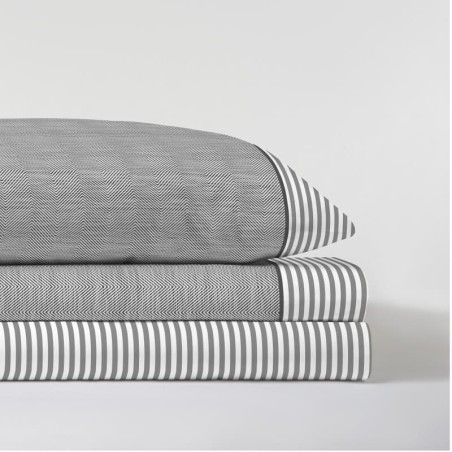 Juego de Sábanas Jimena Gris 100% Algodón Serena Cotton Luxe