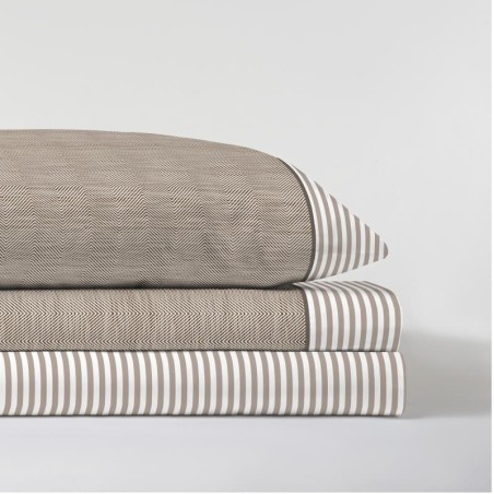 Juego de Sábanas Jimena Piedra 100% Algodón Serena Cotton Luxe