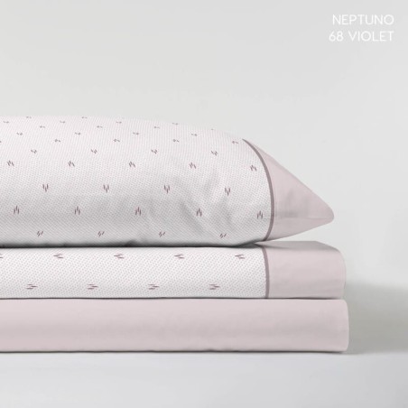 Juego de Sábanas Neptuno Violet Ice 100% Algodón Serena Cotton Luxe