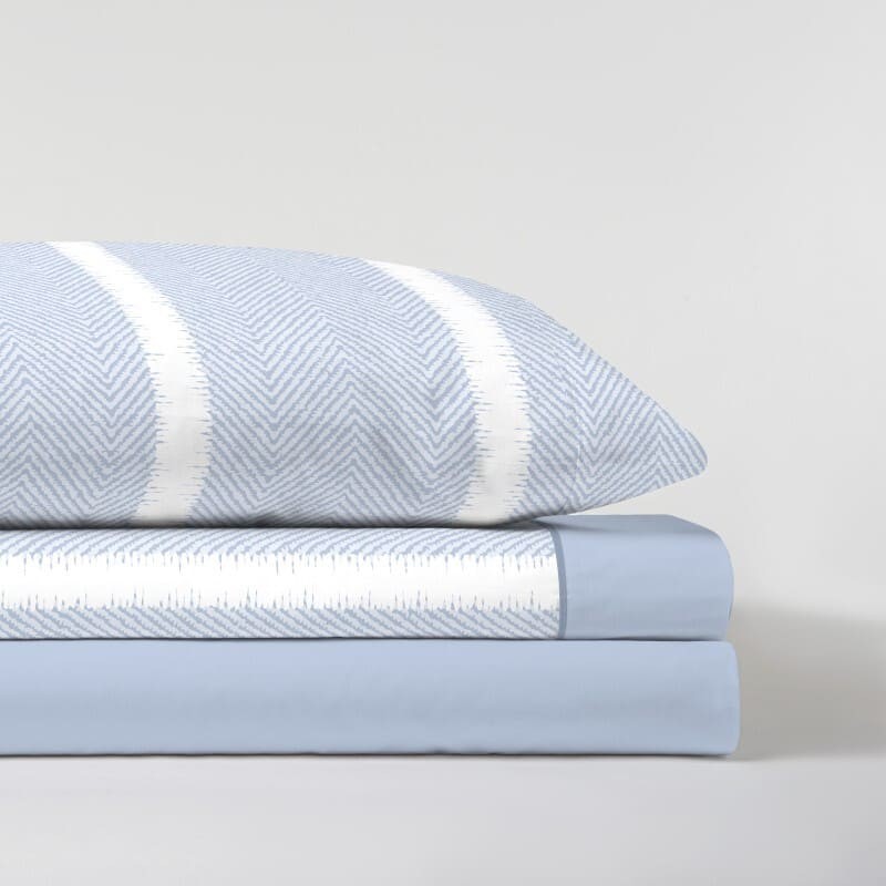 Juego sábanas cama Hermes Azul Microlina transpirable suave