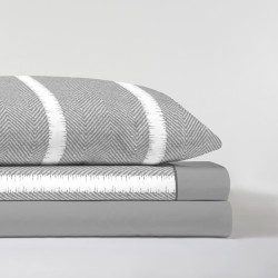 Sábanas Microlina Hermes Gris 100% poliéster microfibra Belnou