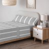 Juego sábanas cama Hermes Gris Microlina transpirable suave