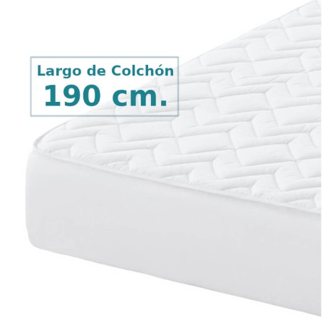 Cubrecolchón Reversible Oslo 1 Tela / Tela  para Largo de Colchón 190 cm