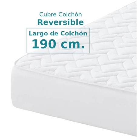 Cubrecolchón Reversible Nube Belnou para Largo de Colchón 190 cm