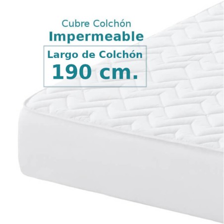 Cubrecolchón Impermeable Nube Belnou para Largo de Colchón 190 cm