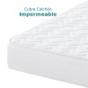 Detalles Cubrecolchón Nube Impermable Belnou para Largos de 190 cm