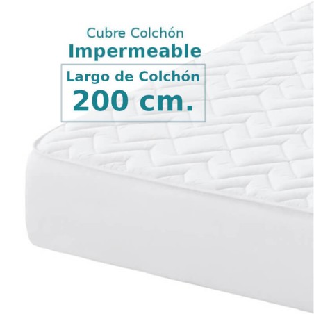 Cubrecolchón Impermeable Nube Belnou para Largo de Colchón 200 cm