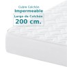 Cubrecolchón Impermeable Nube Belnou para Largo de Colchón 200 cm
