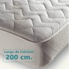 Cubrecolchón Reversible Marriot Rizo / Tela Belnou para Largo de Colchón 200 cm
