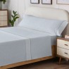 Juego sábanas cama Narciso Azul bajera encimera y funda de almohada
