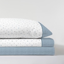Juego de sábanas Zada Azul 100% algodón Serena Cotton Luxe