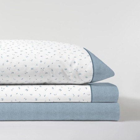 Juego de sábanas Zada Azul 100% algodón Serena Cotton Luxe