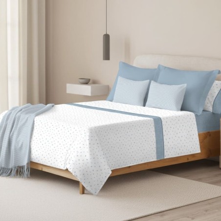 Juego de sábanas Zada Azul 100% algodón Serena Cotton Luxe