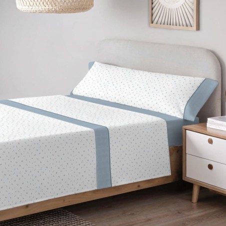 Juego de sábanas Zada Azul 100% algodón Serena Cotton Luxe