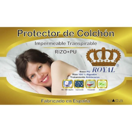  Recomendaciones de Lavado Protector H Colchón Rizo Algodón Impermeable transpirable Largo 190 cm Alto hasta 25 cm