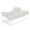  Protector Colchón Rizo Algodón Cama Articulada Gemelar matrimonio Forma H largo 190 y altura 25 cm