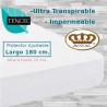  Protector Colchón Forma H Cama Articulada Tencel Impermeable transpirable Largo 180 cm Alto hasta 15 cm