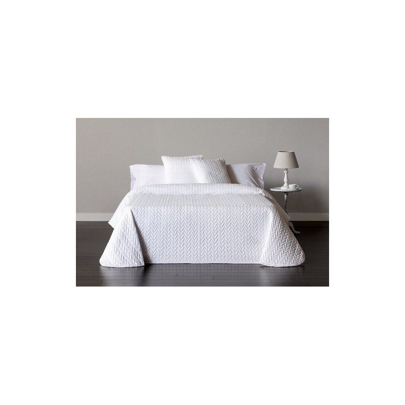 Colchas Jacquard Espiga Blanco