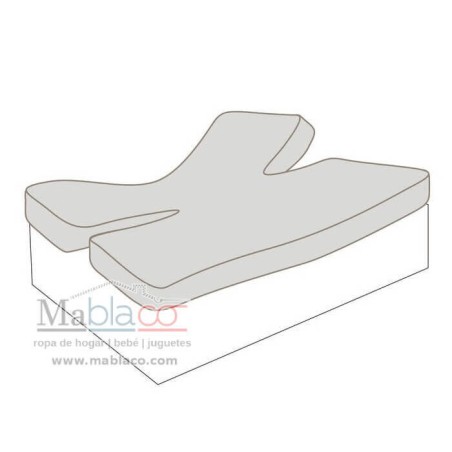  Protector Colchón Tenel Cama Articulada Gemelar matrimonio Forma H largo 200 y altura 25 cm
