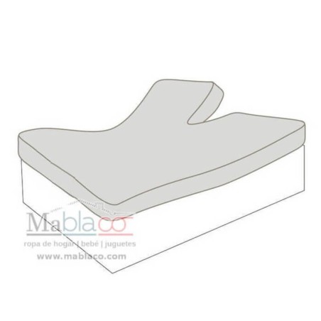 Detalle Protector Colchón Cama Articulada Gemelar V Tencel Impermeable transpirable Largo 200 cm Alto hasta 30 cm