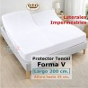 Protector Colchón Cama Articulada Pantalón Forma V Tencel Largo 200 Altura 35 LATERALES IMPERMEABLES Royal
