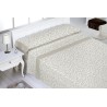 Juego de sábanas de coralina Branches beige de Abece