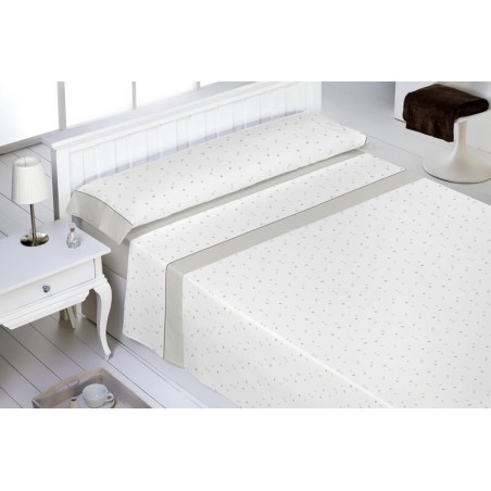 Juego de sábanas Azteca Beige 100% Algodón