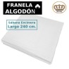 Sábana encimera de franela de algodón largo especial 240 cm Royal
