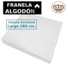 Sábana encimera de franela de algodón largo especial 280 cm Royal