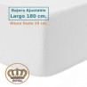 Sábana bajera de franela de algodón largo especial 180 cm y altura 35 cm Royal