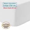 Sábana bajera de franela de algodón largo especial 210 cm y altura 40 cm Royal