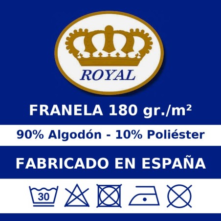 Instrucciones de lavado de la sábana bajera de franela largo 190 cm y altura 35 cm
