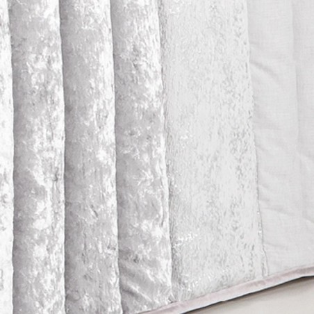 Detalle del tejido de la Colcha Bouti Jacquard Terciopelo Boston Crudo Fundeco