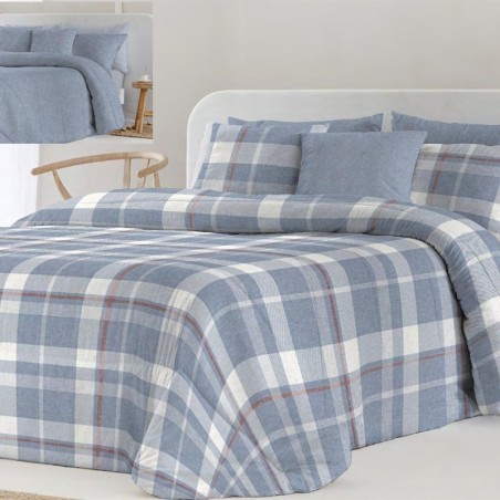 Edredón Comforter Reversible Lea Azul Fundeco