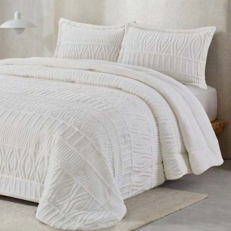 Edredón Comforter Reverso Sedalina Risco Natural Fundeco